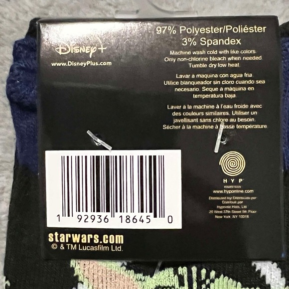 Star Wars The Mandalorian Socks (Shoe) Size 6-12 Disney Size 10-13 Adults - Picture 3 of 6